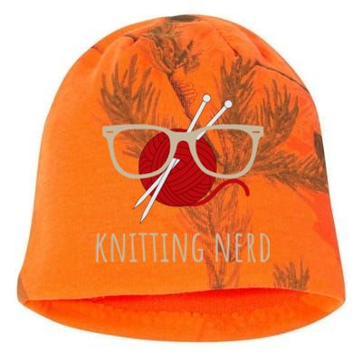 Knitting Nerd Funny Grandma Mom Knit Needles Yarn Lover Gift Meaningful Gift Kati - Camo Knit Beanie