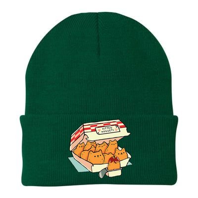 Kitten Nuggets Fast Food Cat funny foodie Knit Cap Winter Beanie