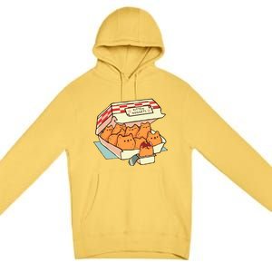 Kitten Nuggets Fast Food Cat By Tobe Fonseca Premium Pullover Hoodie