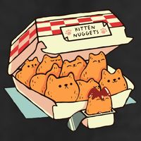 Kitten Nuggets Fast Food Cat By Tobe Fonseca Cool Comfort Performance Bucket Hat