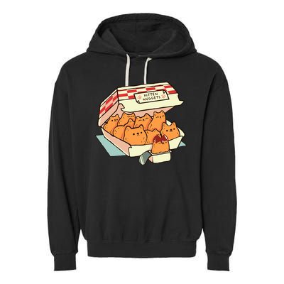 Kitten Nuggets Fast Food Cat By Tobe Fonseca Garment-Dyed Fleece Hoodie
