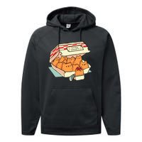 Kitten Nuggets Fast Food Cat By Tobe Fonseca Performance Fleece Hoodie