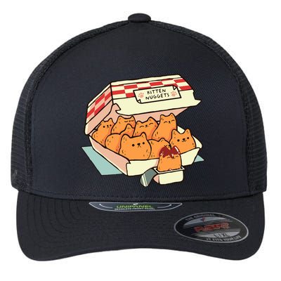 Kitten Nuggets Fast Food Cat By Tobe Fonseca Flexfit Unipanel Trucker Cap