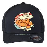 Kitten Nuggets Fast Food Cat By Tobe Fonseca Flexfit Unipanel Trucker Cap