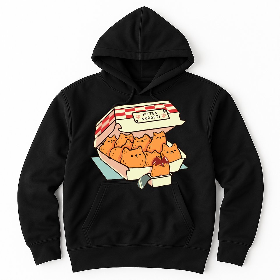Kitten Nuggets Fast Food Cat By Tobe Fonseca Hoodie