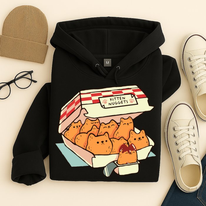 Kitten Nuggets Fast Food Cat By Tobe Fonseca Hoodie