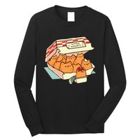 Kitten Nuggets Fast Food Cat By Tobe Fonseca Long Sleeve Shirt