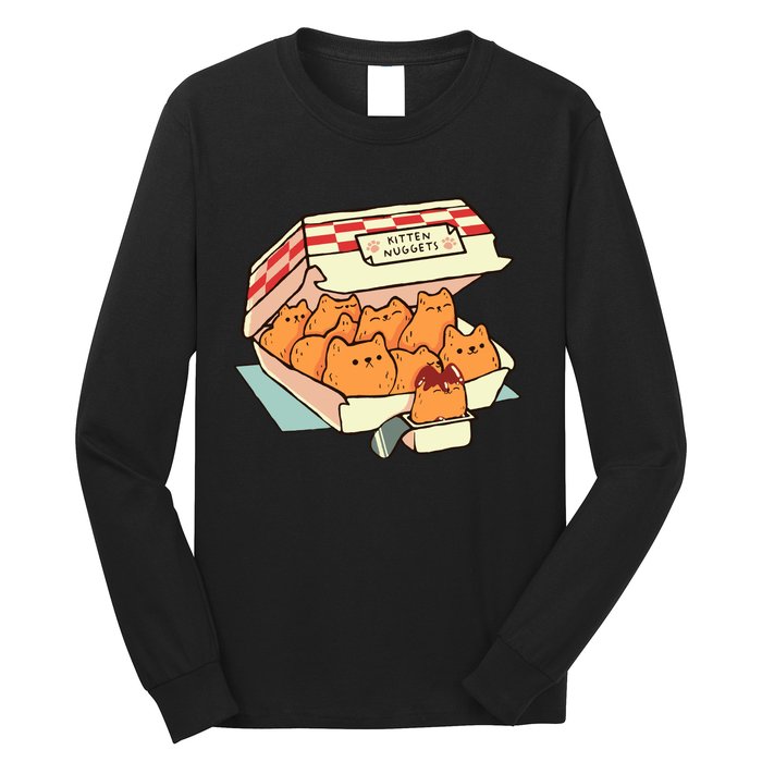 Kitten Nuggets Fast Food Cat By Tobe Fonseca Long Sleeve Shirt