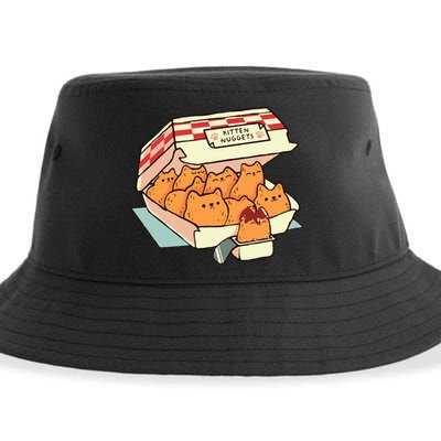 Kitten Nuggets Fast Food Cat By Tobe Fonseca Sustainable Bucket Hat