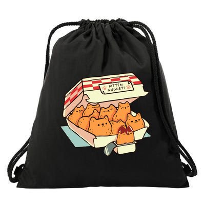 Kitten Nuggets Fast Food Cat By Tobe Fonseca Drawstring Bag