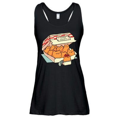 Kitten Nuggets Fast Food Cat By Tobe Fonseca Ladies Essential Flowy Tank