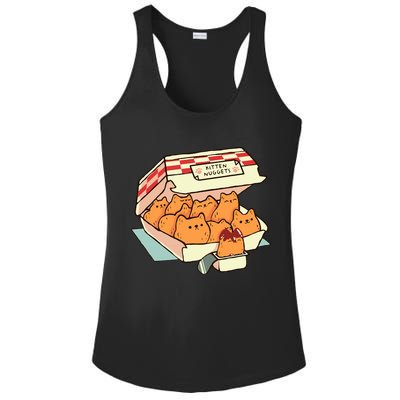 Kitten Nuggets Fast Food Cat By Tobe Fonseca Ladies PosiCharge Competitor Racerback Tank