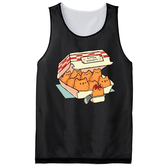 Kitten Nuggets Fast Food Cat By Tobe Fonseca Mesh Reversible Basketball Jersey Tank