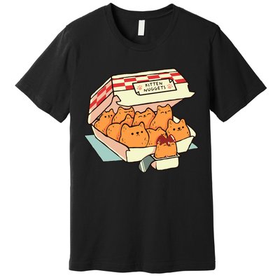 Kitten Nuggets Fast Food Cat By Tobe Fonseca Premium T-Shirt