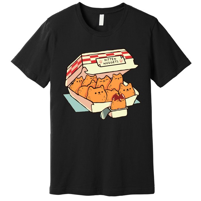 Kitten Nuggets Fast Food Cat By Tobe Fonseca Premium T-Shirt