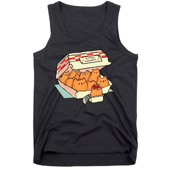 Kitten Nuggets Fast Food Cat By Tobe Fonseca Tank Top