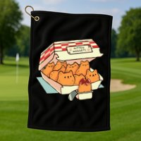 Kitten Nuggets Fast Food Cat By Tobe Fonseca Golf Towel