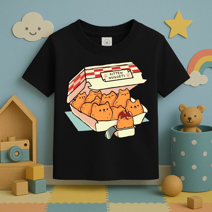 Kitten Nuggets Fast Food Cat By Tobe Fonseca Toddler T-Shirt