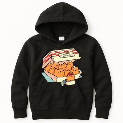 Kitten Nuggets Fast Food Cat By Tobe Fonseca Kids Hoodie