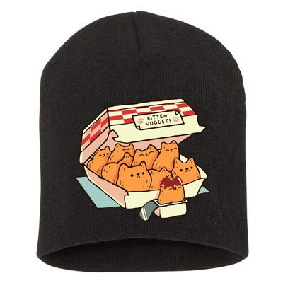 Kitten Nuggets Fast Food Cat By Tobe Fonseca Short Acrylic Beanie