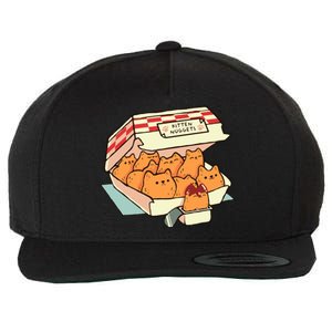 Kitten Nuggets Fast Food Cat By Tobe Fonseca Wool Snapback Cap