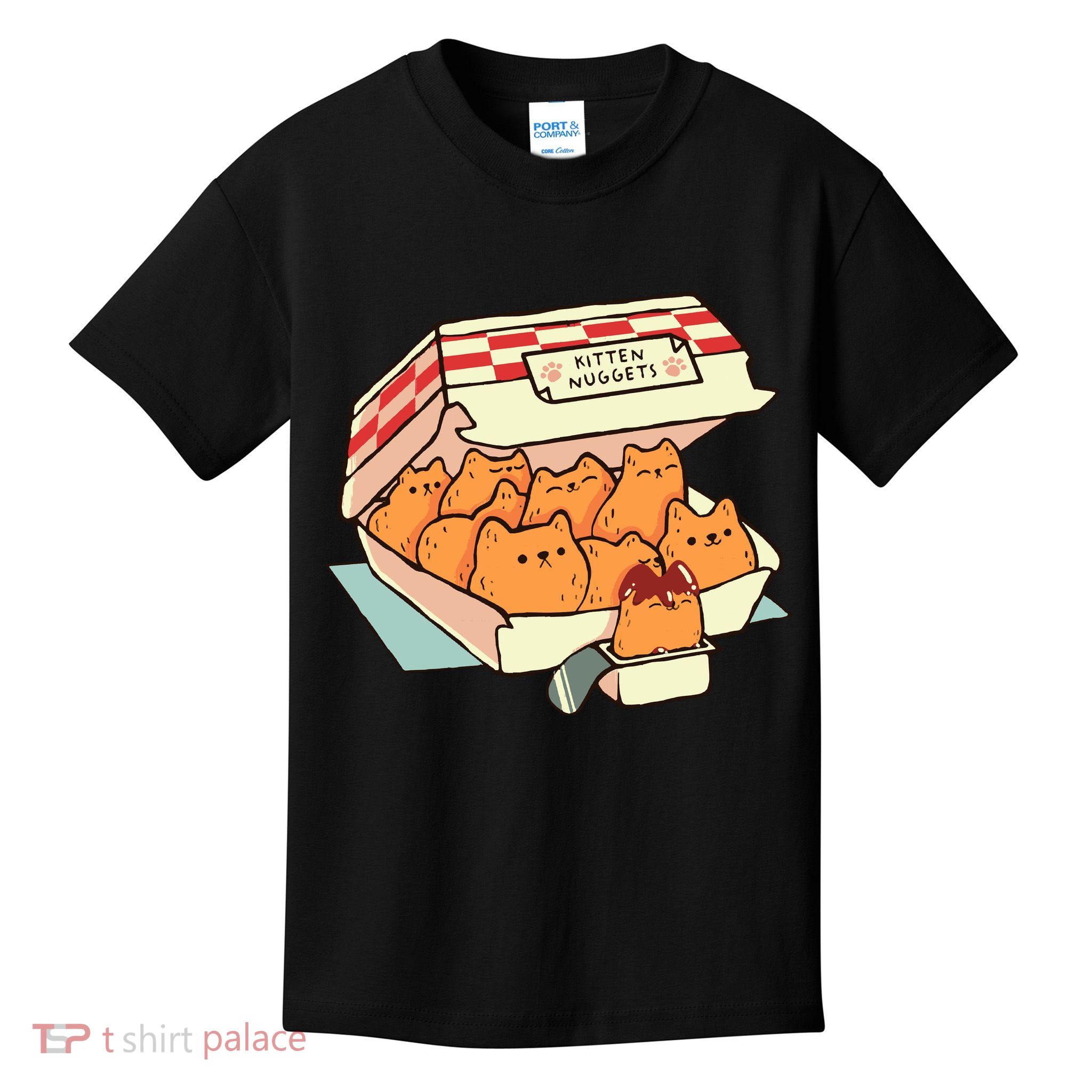 Kitten Nuggets Fast Food Cat By Tobe Fonseca Kids T-Shirt