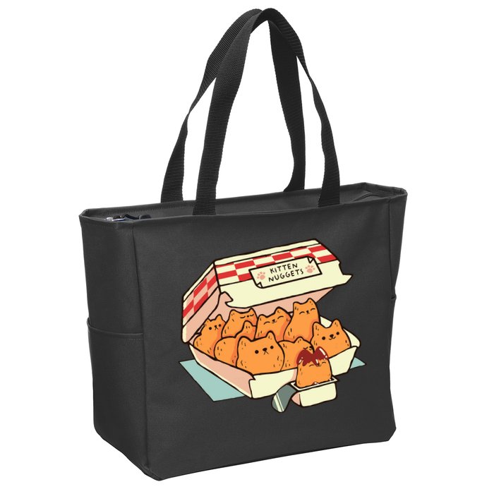Kitten Nuggets Fast Food Cat By Tobe Fonseca Zip Tote Bag