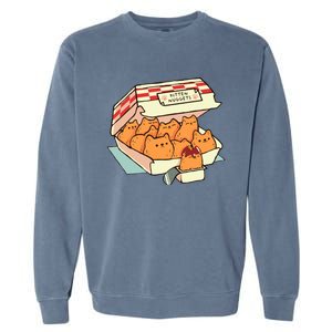 Kitten Nuggets Fast Food Cat By Tobe Fonseca Garment-Dyed Sweatshirt