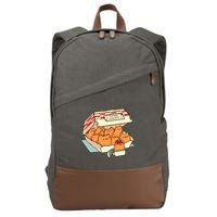 Kitten Nuggets Fast Food Cat By Tobe Fonseca Cotton Canvas Backpack
