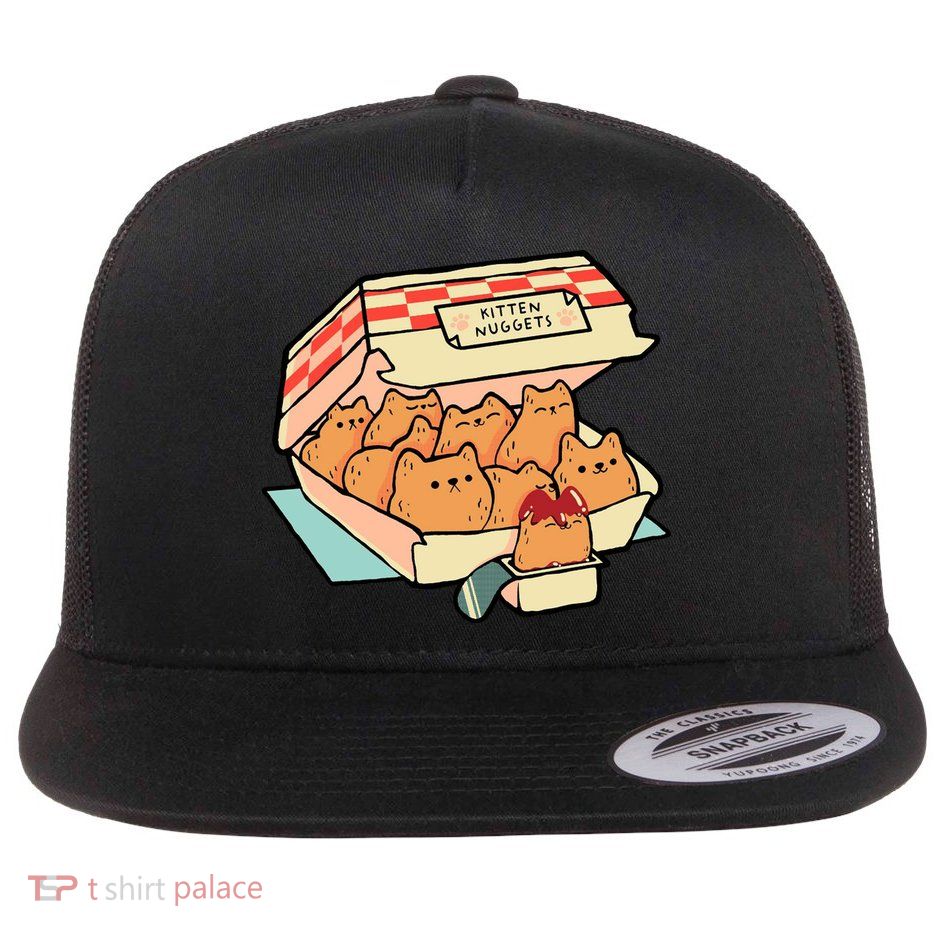 Kitten Nuggets Funny Cat Lover Gift Flatbill Hat