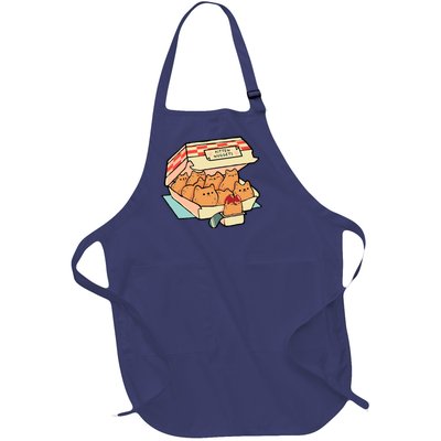 Kitten Nuggets Funny Cat Lover Gift Full-Length Apron With Pockets