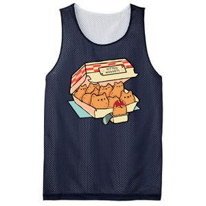 Kitten Nuggets Funny Cat Lover Gift Mesh Reversible Basketball Jersey Tank