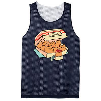 Kitten Nuggets Funny Cat Lover Gift Mesh Reversible Basketball Jersey Tank