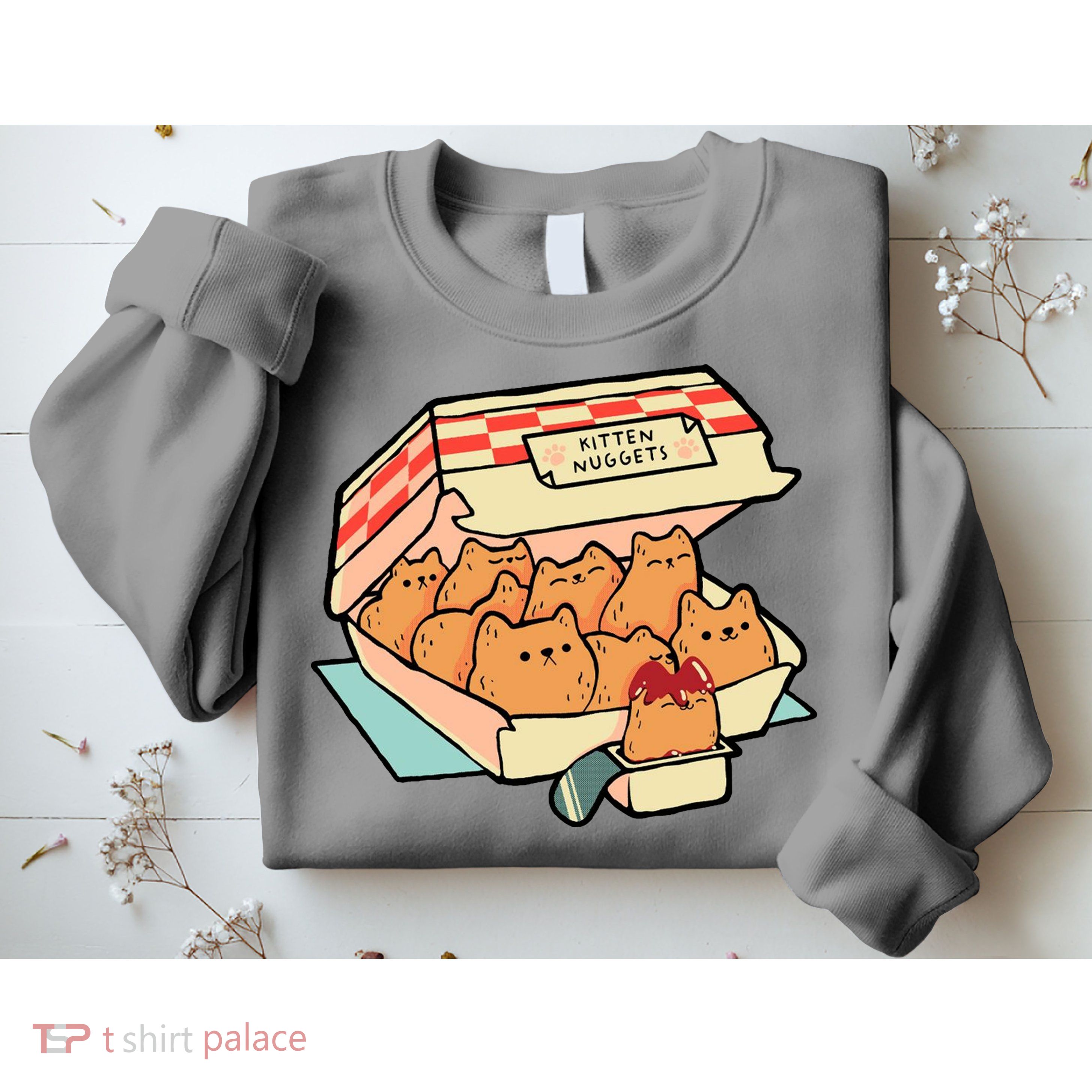 Kitten Nuggets Funny Cat Lover Gift Sweatshirt