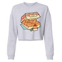 Kitten Nuggets Funny Cat Lover Gift Cropped Pullover Crew