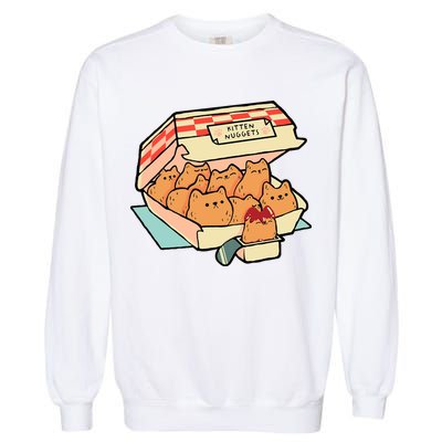 Kitten Nuggets Funny Cat Lover Gift Garment-Dyed Sweatshirt