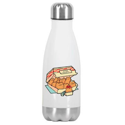 Kitten Nuggets Funny Cat Lover Gift Stainless Steel Insulated Water Bottle