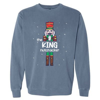 King Nutcracker Family Matching Funny Gift Pajama Garment-Dyed Sweatshirt