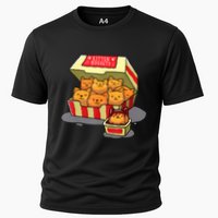 Kitten Nuggets Food Pun Cat Lover Gift Chicken Nuggets Cooling Performance Crew T-Shirt