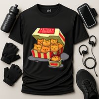 Kitten Nuggets Food Pun Cat Lover Gift Chicken Nuggets Cooling Performance Crew T-Shirt
