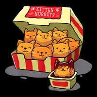 Kitten Nuggets Food Pun Cat Lover Gift Chicken Nuggets Cooling Performance Crew T-Shirt