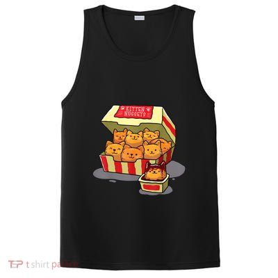 Kitten Nuggets Food Pun Cat Lover Gift Chicken Nuggets PosiCharge Competitor Tank