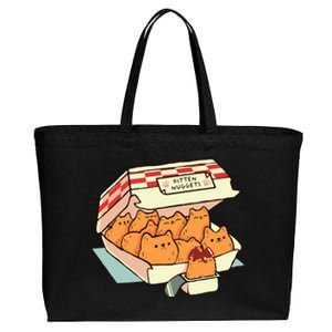 Kitten Nuggets Fast Food Cat By Tobe Fonseca Cotton Canvas Jumbo Tote