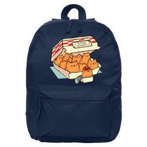 Kitten Nuggets Fast Food Cat By Tobe Fonseca 16 in Basic Backpack