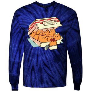 Kitten Nuggets Fast Food Cat By Tobe Fonseca Tie-Dye Long Sleeve Shirt