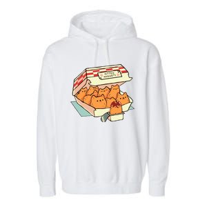 Kitten Nuggets Fast Food Cat By Tobe Fonseca Garment-Dyed Fleece Hoodie