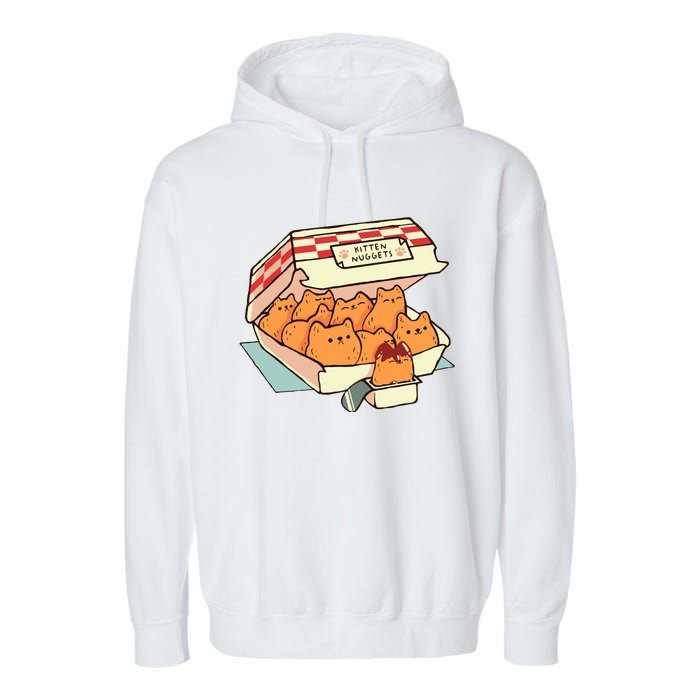 Kitten Nuggets Fast Food Cat By Tobe Fonseca Garment-Dyed Fleece Hoodie