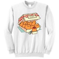 Kitten Nuggets Fast Food Cat By Tobe Fonseca Sweatshirt