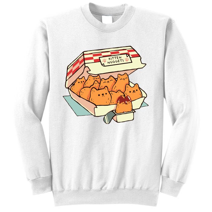 Kitten Nuggets Fast Food Cat By Tobe Fonseca Sweatshirt