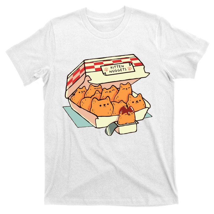 Kitten Nuggets Fast Food Cat By Tobe Fonseca T-Shirt